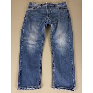 Axel Jeans‎ Straight Leg Men's Size 38x30 Blue Medium Wash Denim Cotton Blend